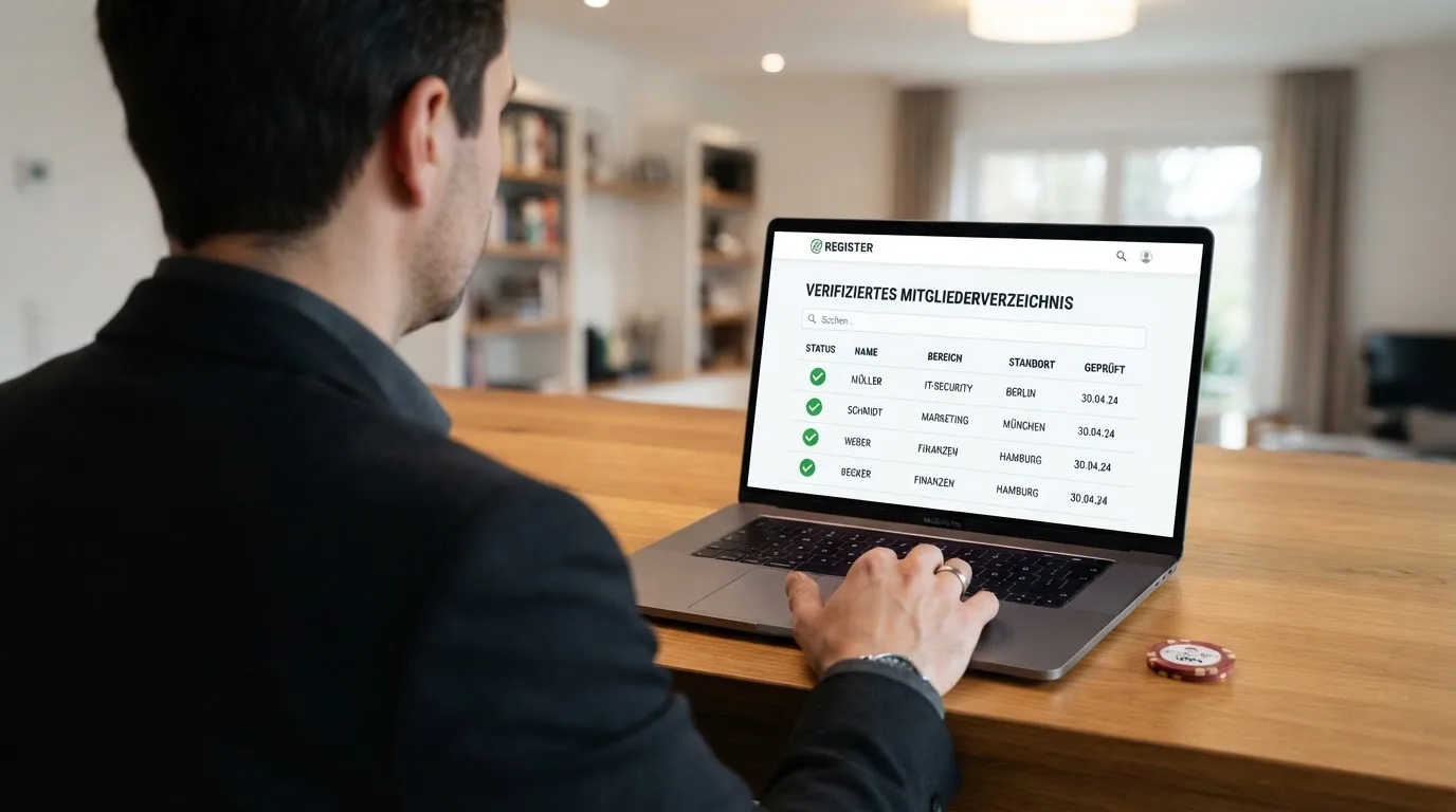 Nahaufnahme eines Gesetzestextes neben einem Computerbildschirm mit einer Behördenseite.